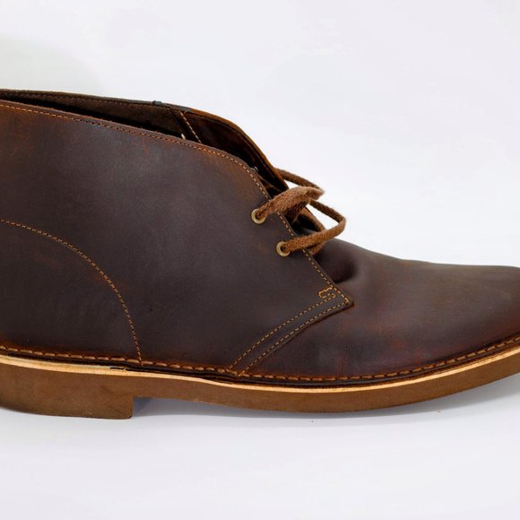 Clarks Men\'s Bushacre 2 Chukka Leather Boot - Beeswax, US 13M main image 7